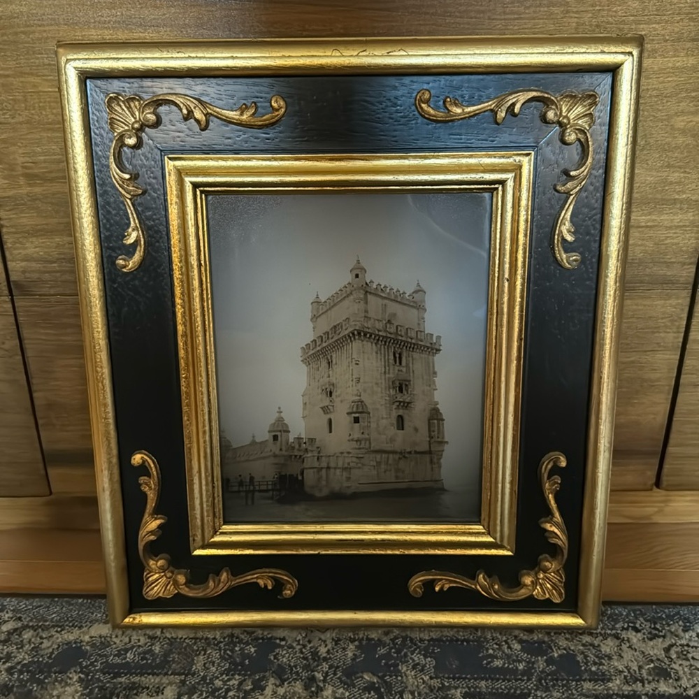 Black Frame with gold trim